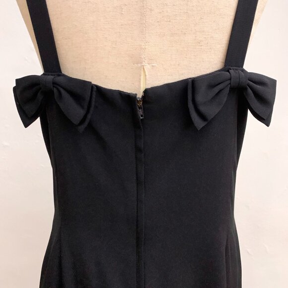 Vintage Ann Taylor Black Bow Dress Size 10 - Picture 3 of 8